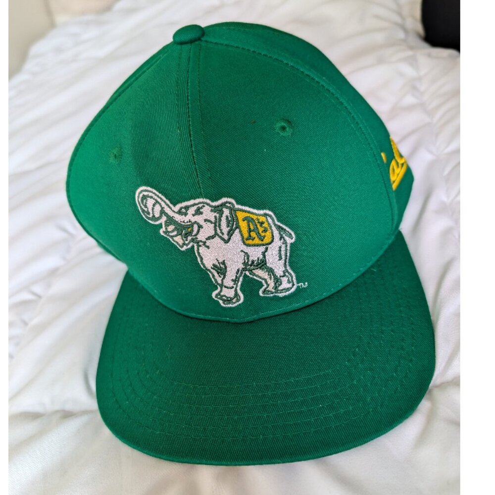 Oakland A's Baseball Cap with Embroidered Elephant